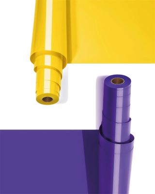 Žlutá a fialová nažehlovací fólie, tahle kombinace přidá každému projektu energii a styl 💛💜 👉 vinylart.cz #vinylartcz...