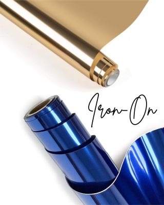 🌈 Nové barvy, nové možnosti. Metalické iron-on fólie ve zlaté a modré posouvají tvoření na úplně nový level. Lesk, který...